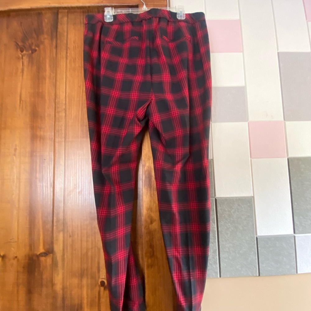 J. Jill Red and Black Dress Pants